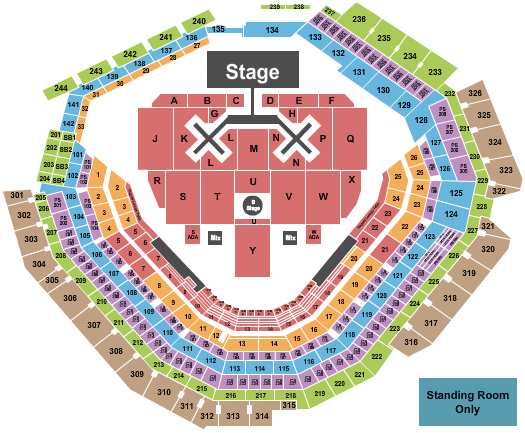 Globe Life Field Chris Brown Seating Chart